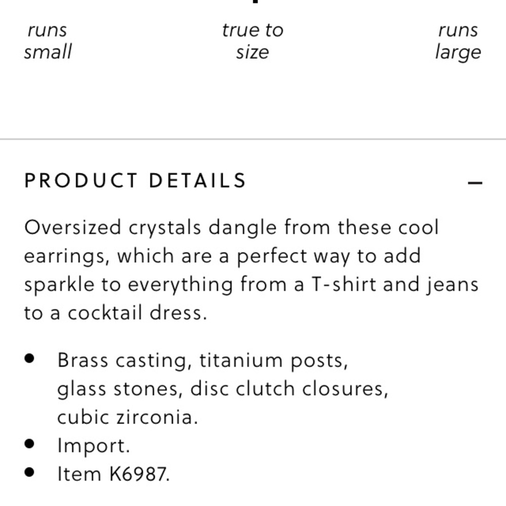J Crew rhinestone drop earrings NWT - Picture 5 of 5